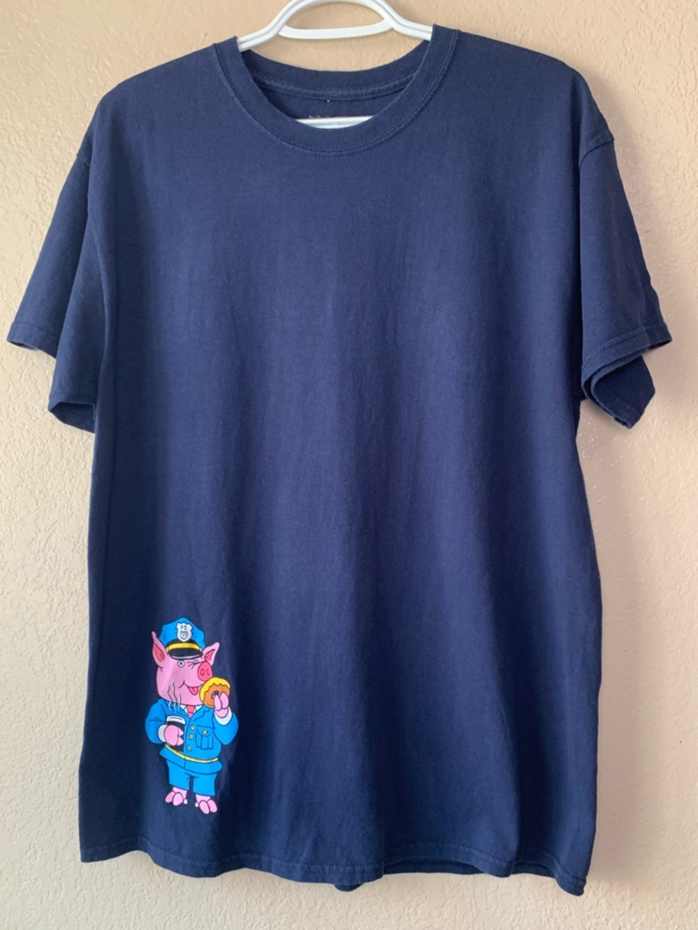 STRANGELOVE SKATEBOARDING Blue Pig Graphic Tee Size L